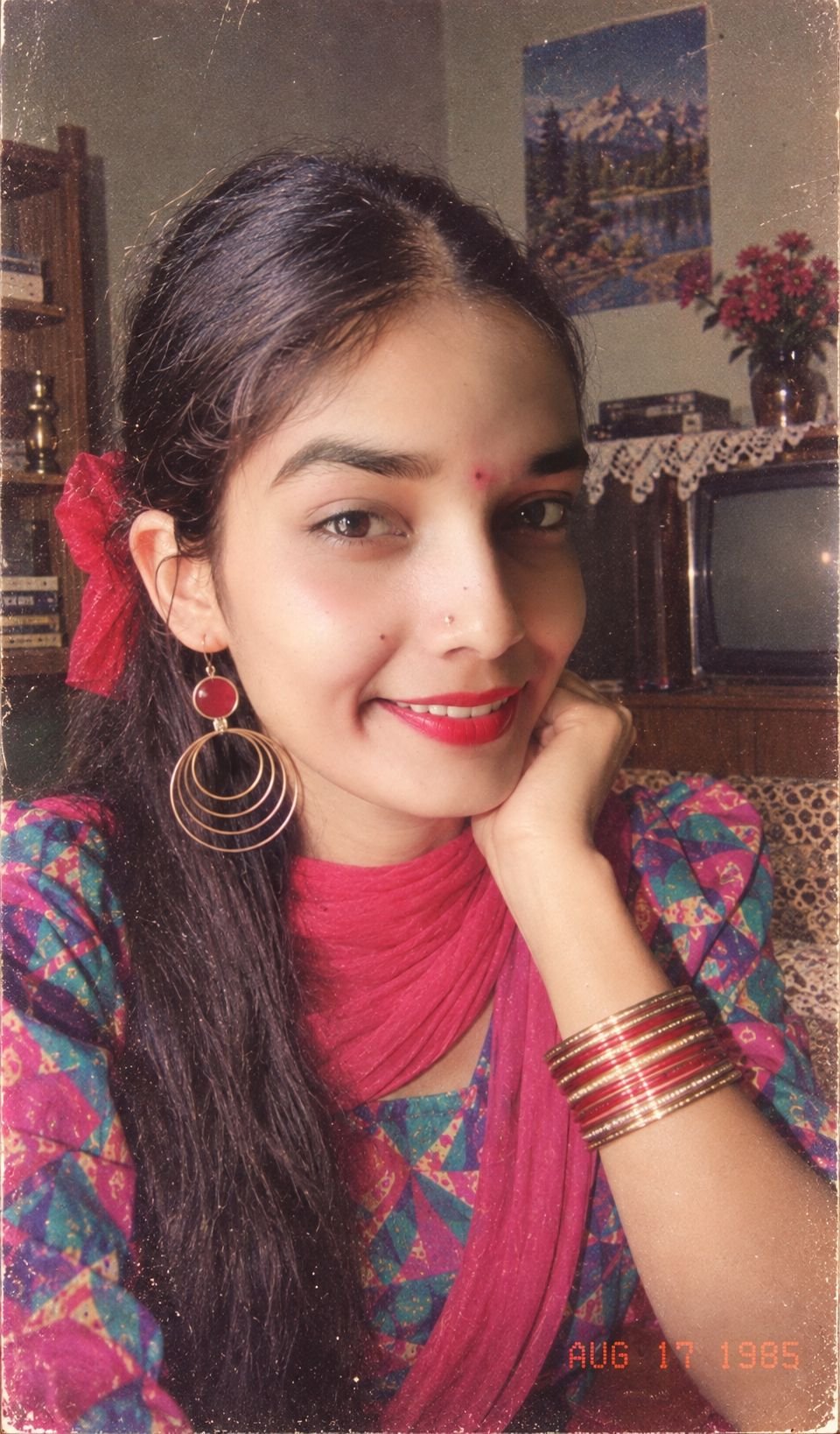 Priyanka in a colorful outfit